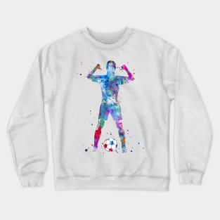 Female Soccer Player Crewneck Sweatshirt